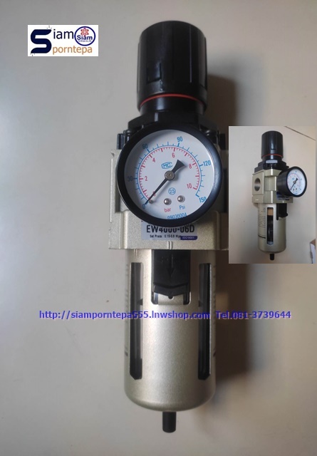 EW4000-06D Filter regulator 1 unit size 3/4" Pressure 0-10bar 150psi
